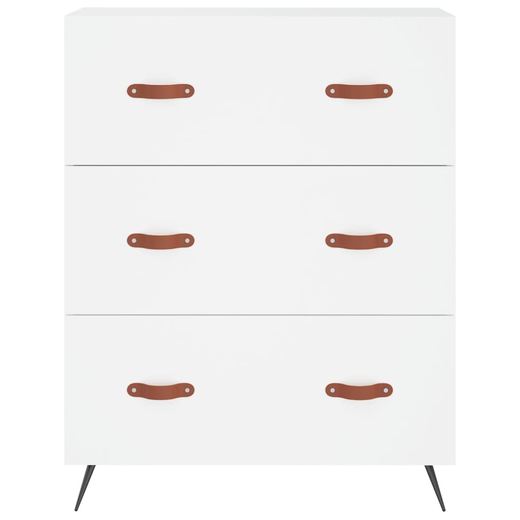 Dulap inalt, alb, 69,5x34x180 cm, lemn compozit — imaginea 8