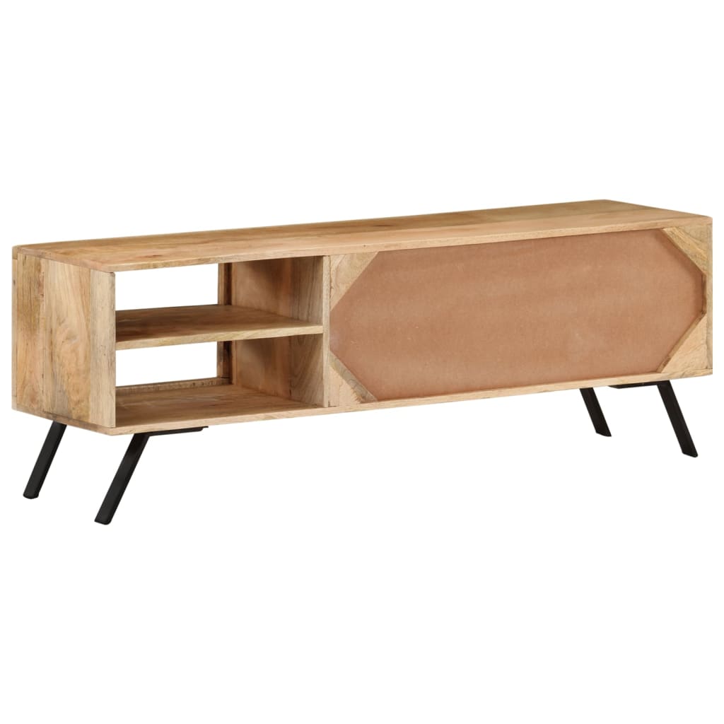 Comoda TV, 110x30x40 cm, lemn masiv de mango — imaginea 3