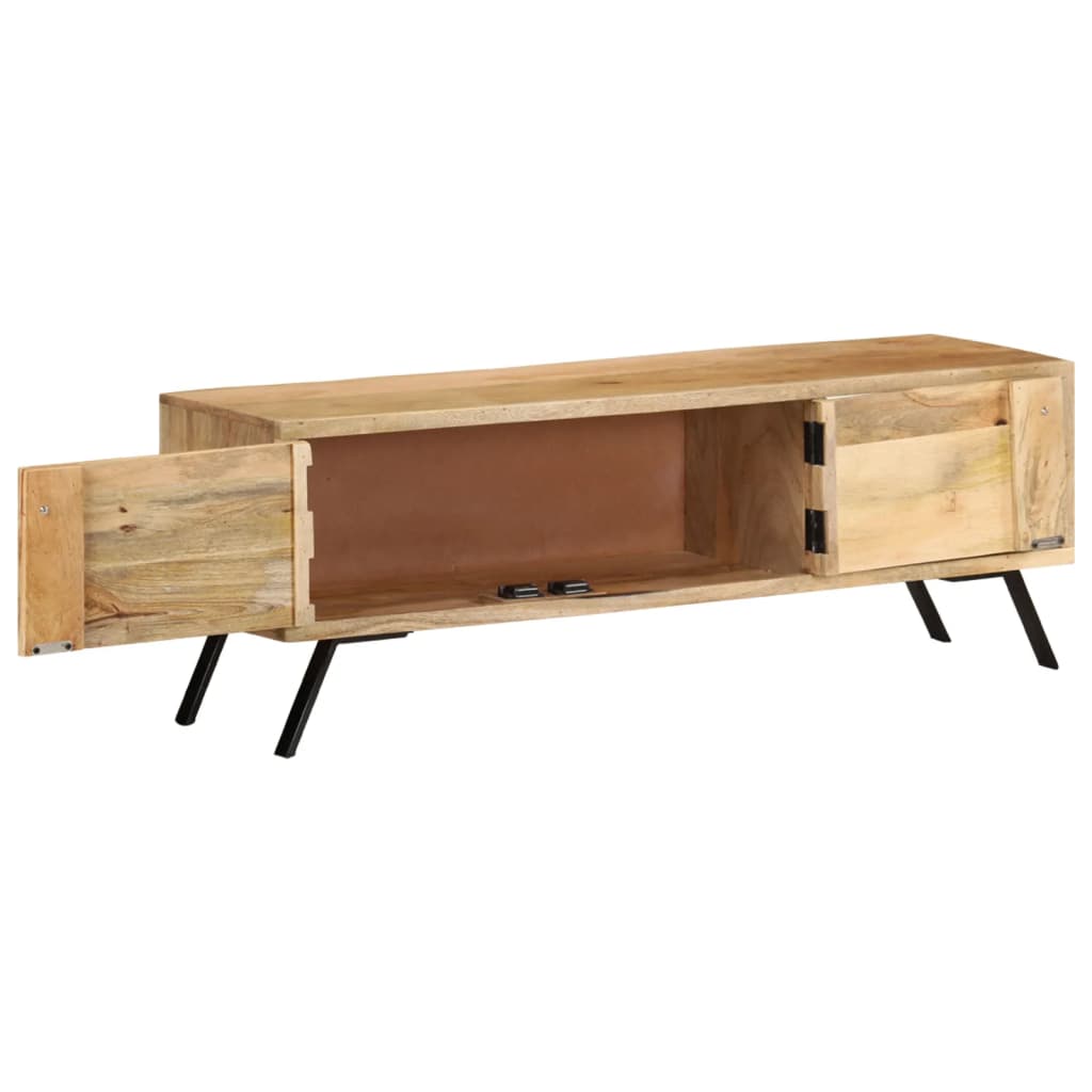 Comoda TV, 110x30x40 cm, lemn masiv de mango — imaginea 4