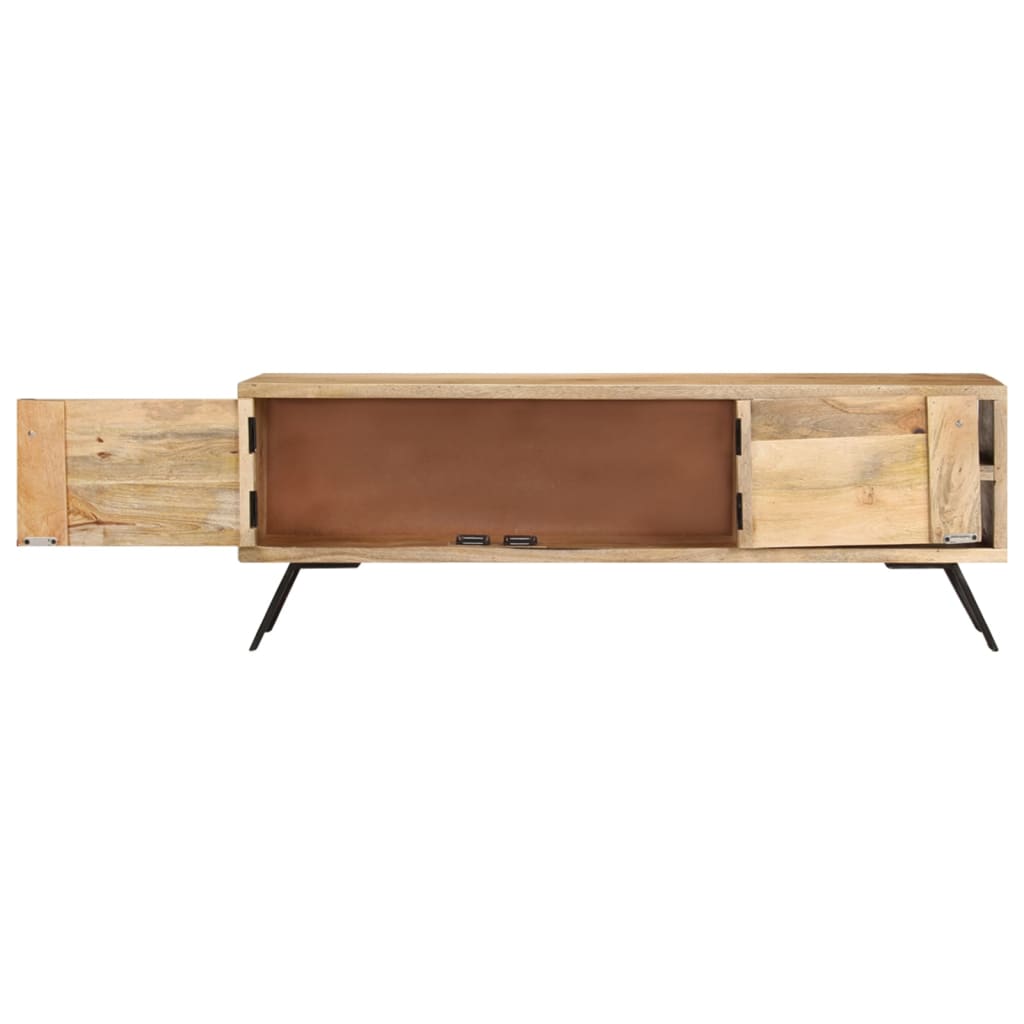 Comoda TV, 110x30x40 cm, lemn masiv de mango — imaginea 5