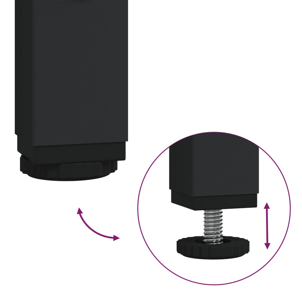 Noptiera, stejar maro, 30x60x60 cm, lemn prelucrat — imaginea 9