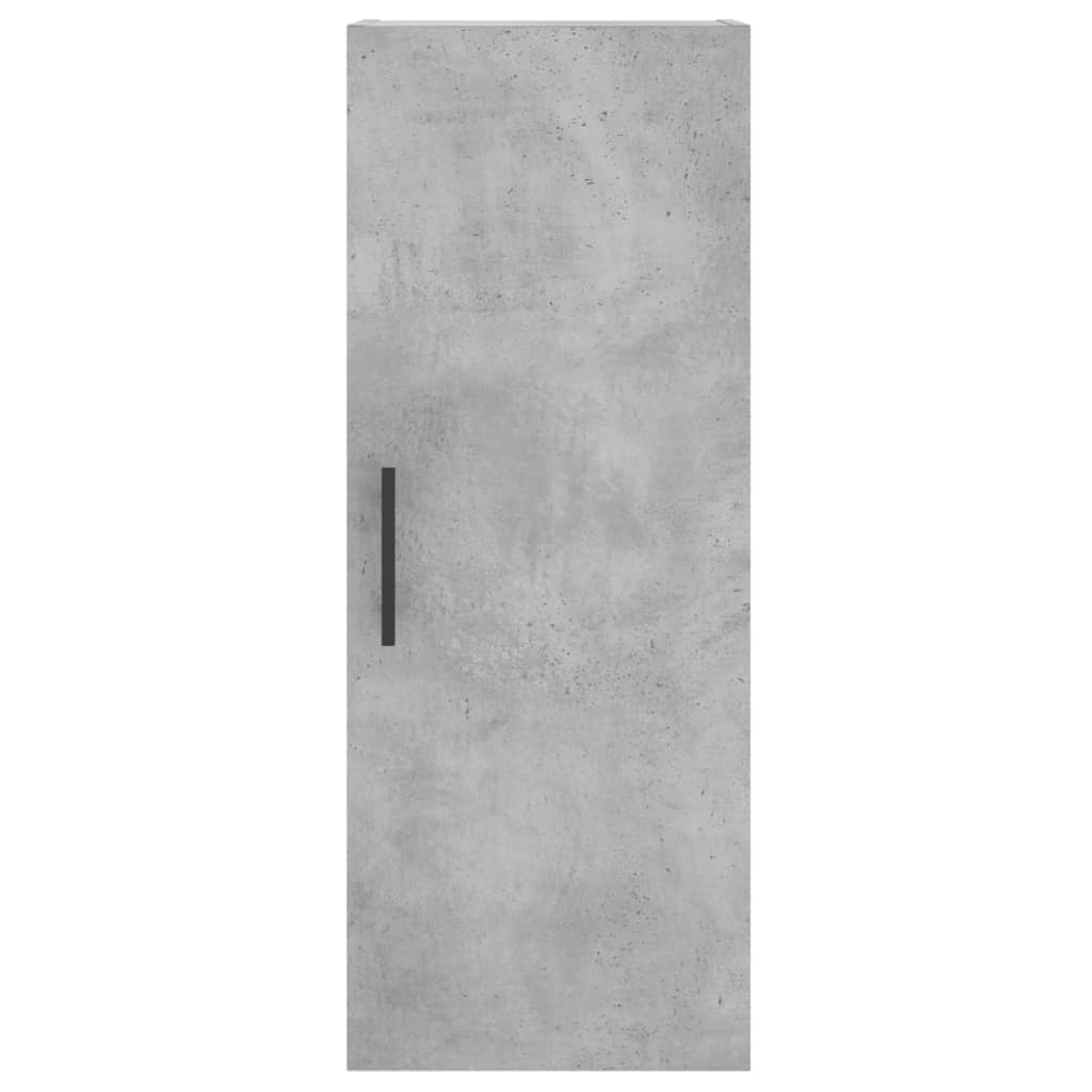 Dulap inalt, gri beton, 34,5x34x180 cm, lemn prelucrat — imaginea 8
