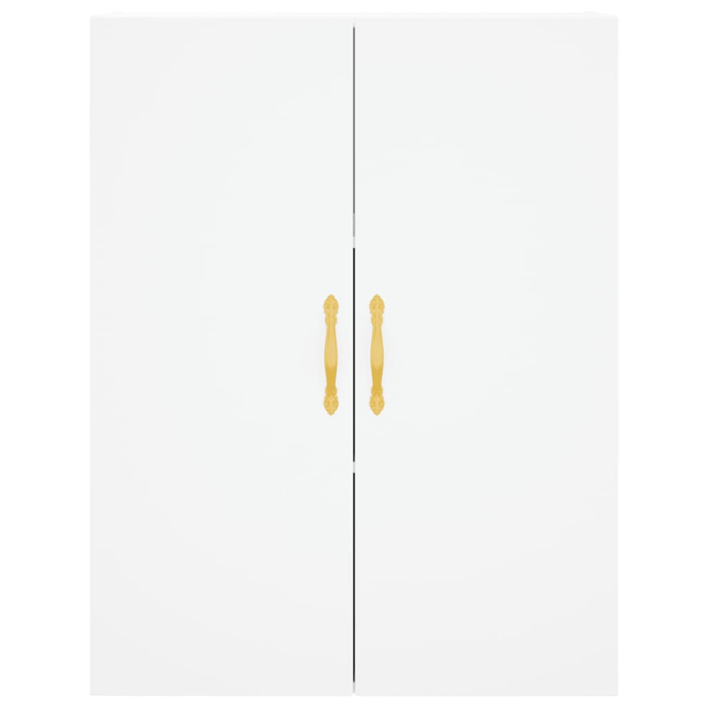 Dulap inalt, alb, 69,5x34x180 cm, lemn compozit — imaginea 6