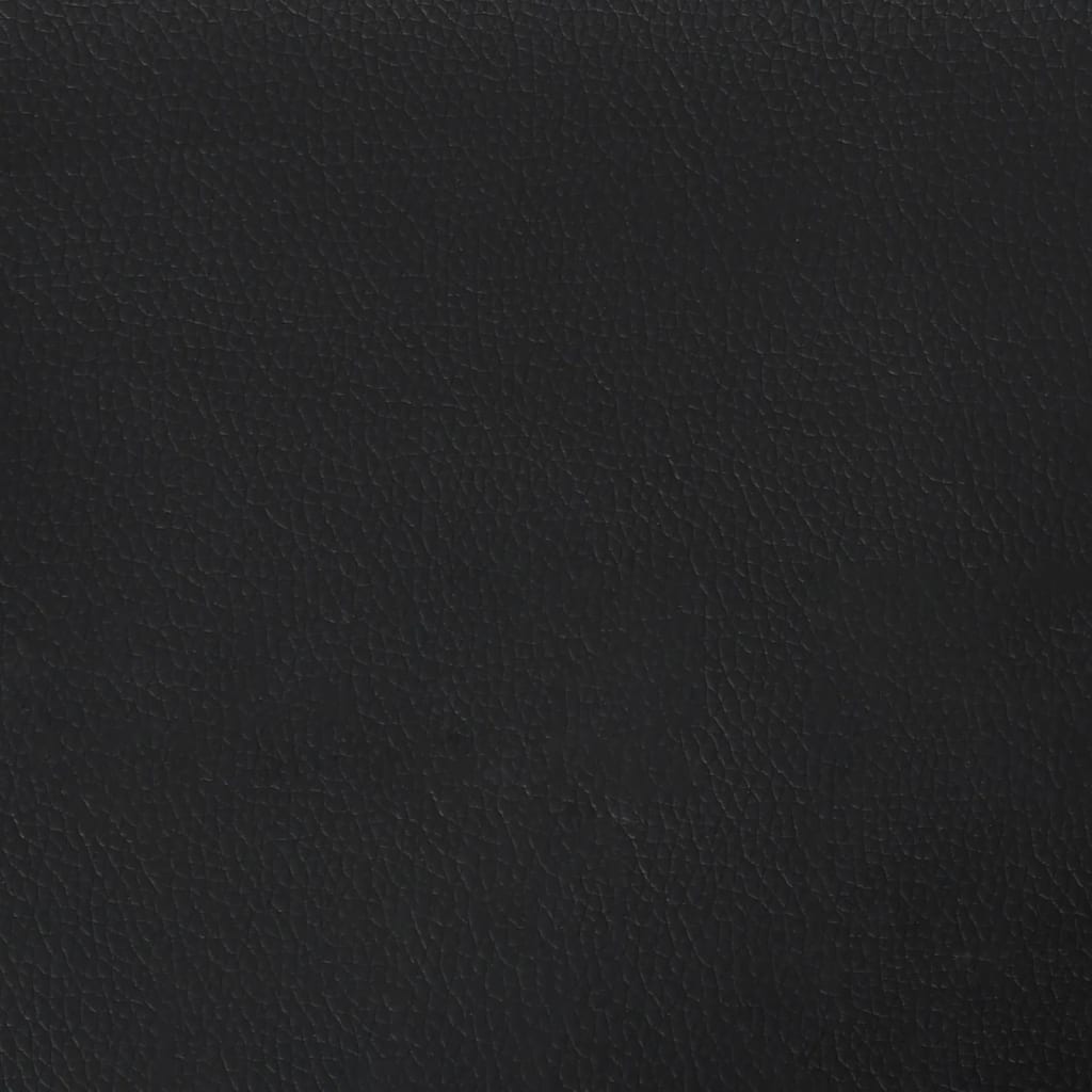Canapea cu 3 locuri, negru, 180 cm, piele ecologica - imagine 7