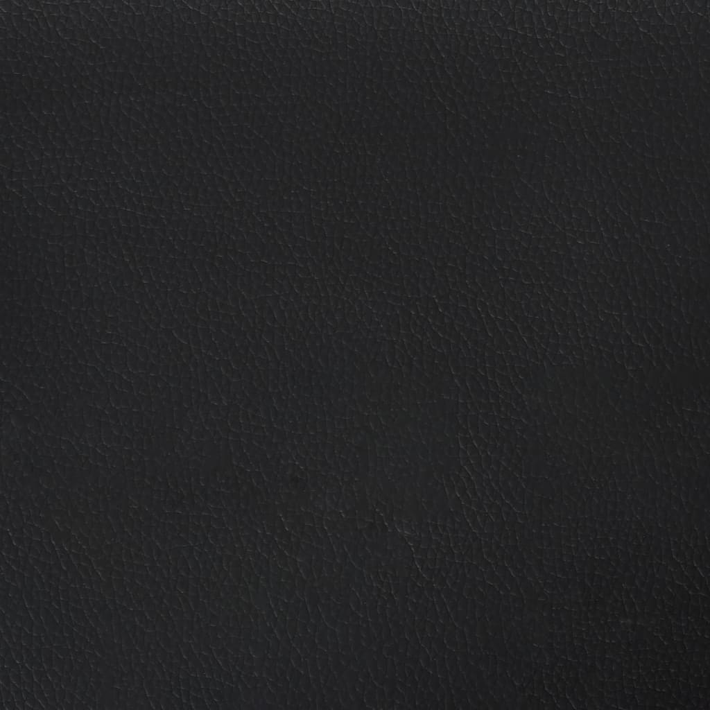 Bancheta cu spatar, negru, 112x65,5x75 cm, piele ecologica - imagine 7