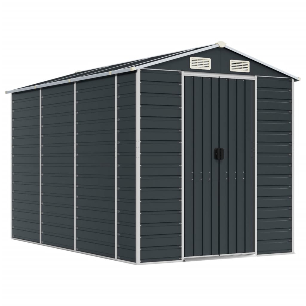 Sopron de gradina, antracit, 191x300x198 cm, otel galvanizat