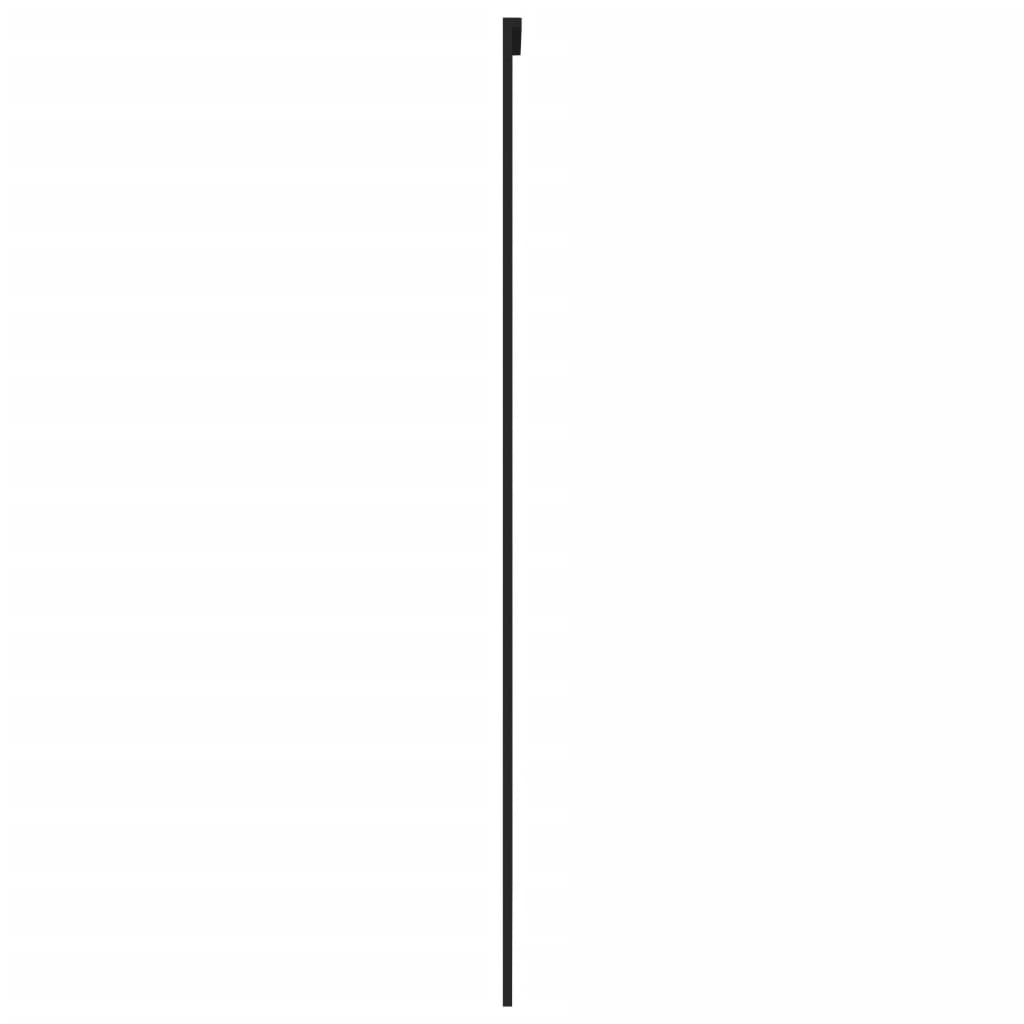 Usa glisanta, negru, 102,5x205 cm, sticla securizata/aluminiu — imaginea 5