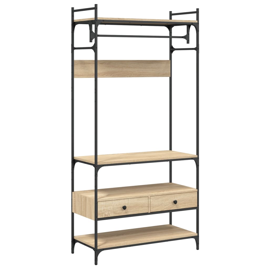 Sifonier cu sertare stejar sonoma 89x39x184,5 cm lemn compozit