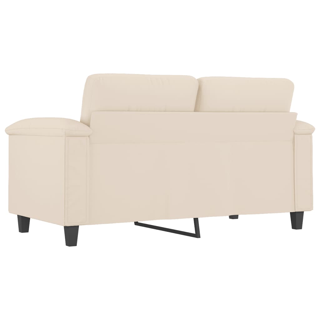 Canapea cu 2 locuri, bej, 120 cm, tesatura microfibra — imaginea 5