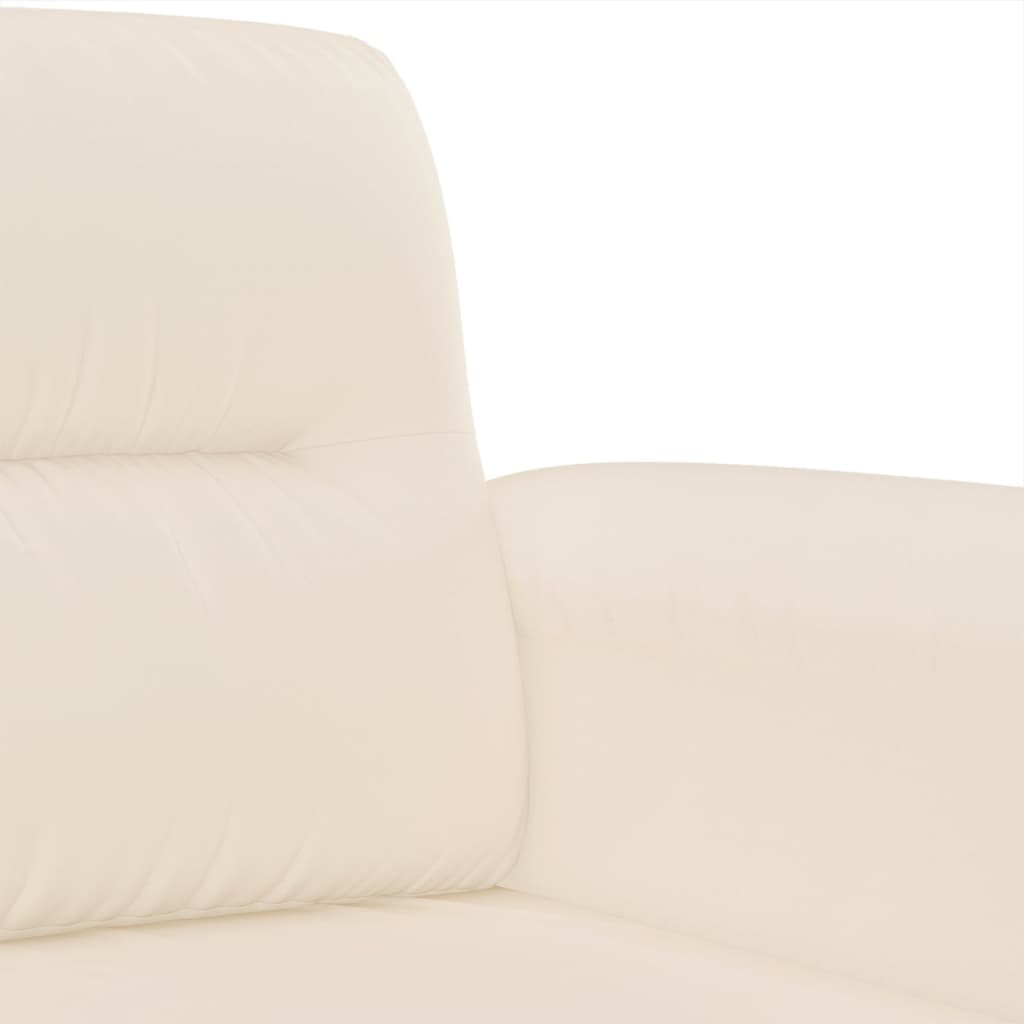 Canapea cu 2 locuri, bej, 120 cm, tesatura microfibra — imaginea 6