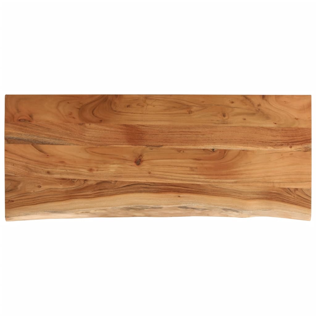 Blat masa 100x40x2,5 cm dreptunghiular lemn acacia margine vie