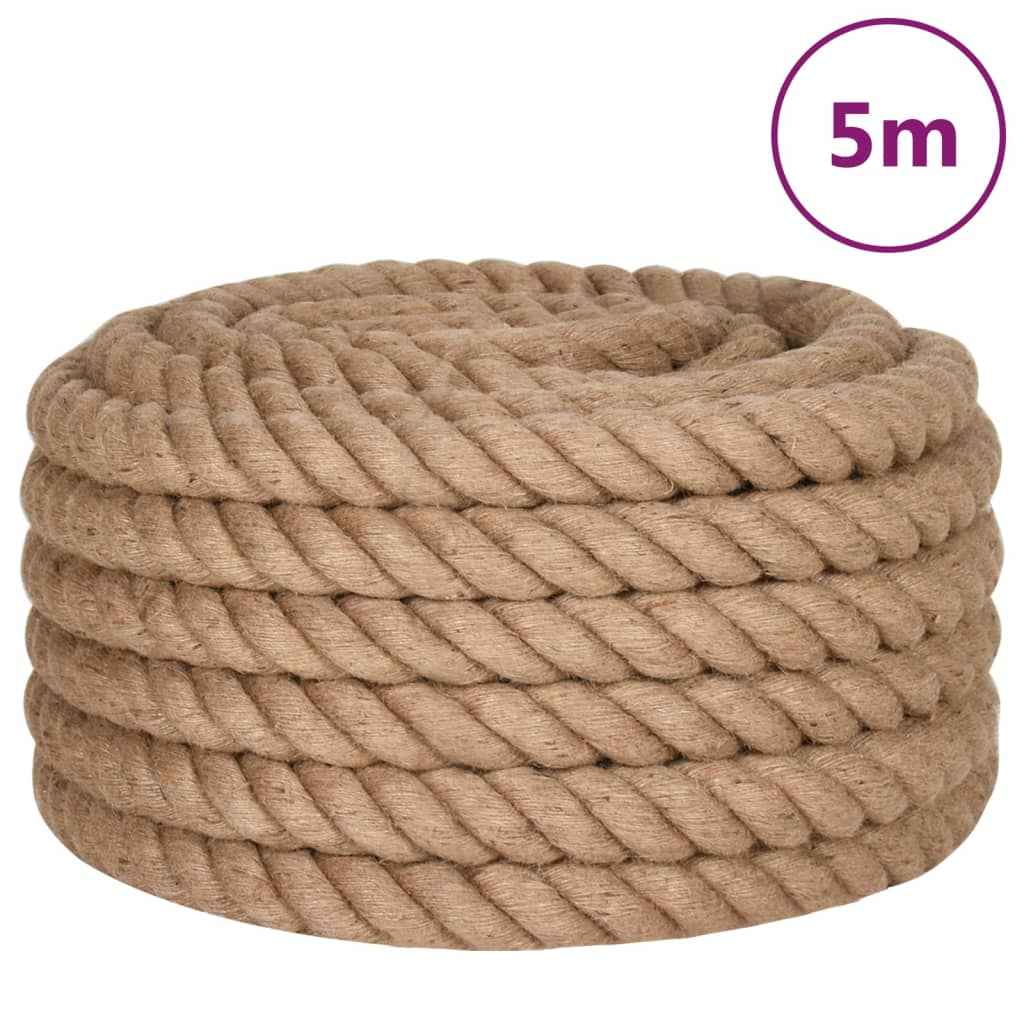 Funie de iuta, 5 m lungime, 50 mm grosime