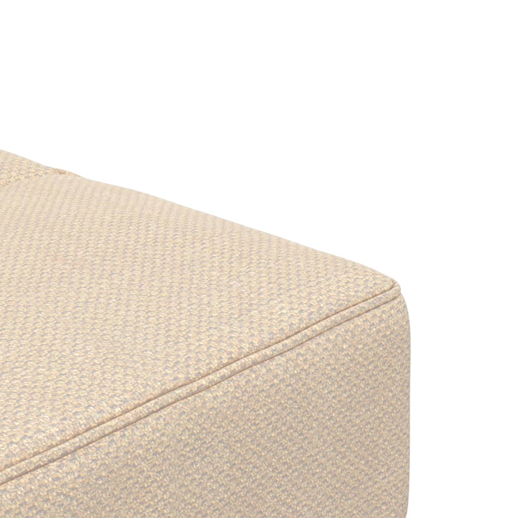 Canapea extensibila cu 2 locuri, 2 perne, crem, textil — imaginea 9