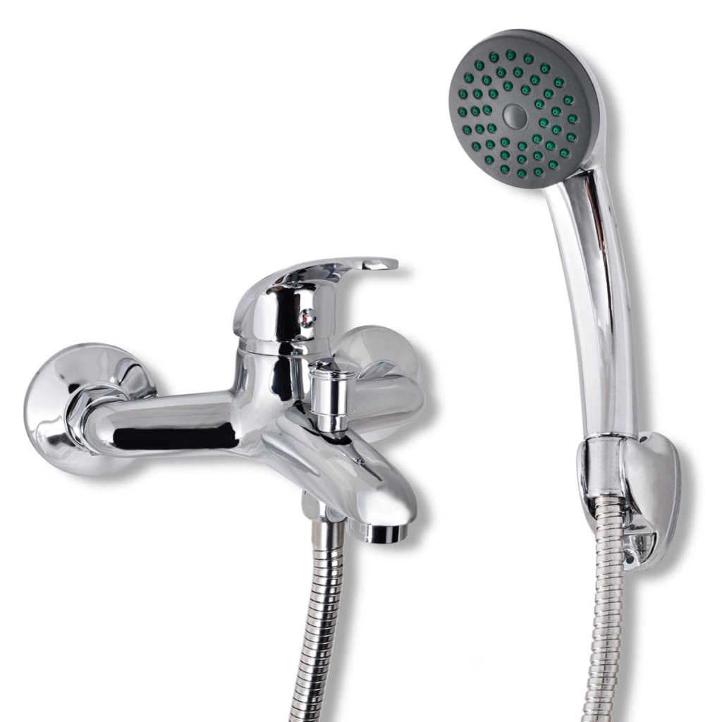 Set baterie robinet dus pentru baie, crom