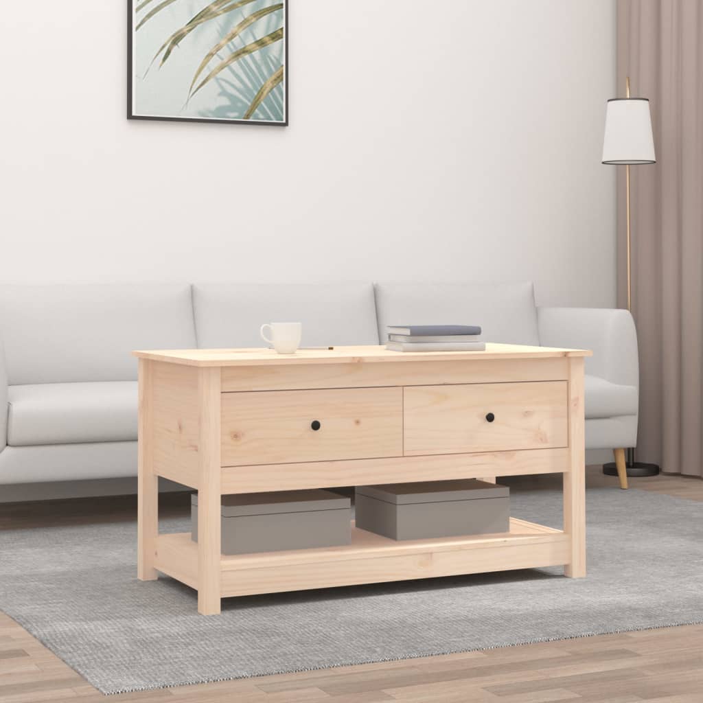 Masuta de cafea, 102x49x55 cm, lemn masiv de pin — imaginea 2