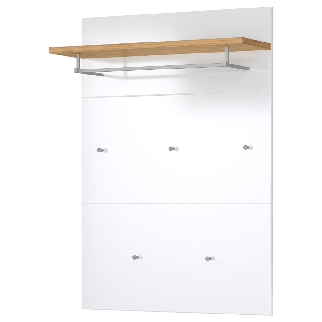 Germania Cuier de haine GW-Frisco, 75x30x110 cm stejar Grandson si alb