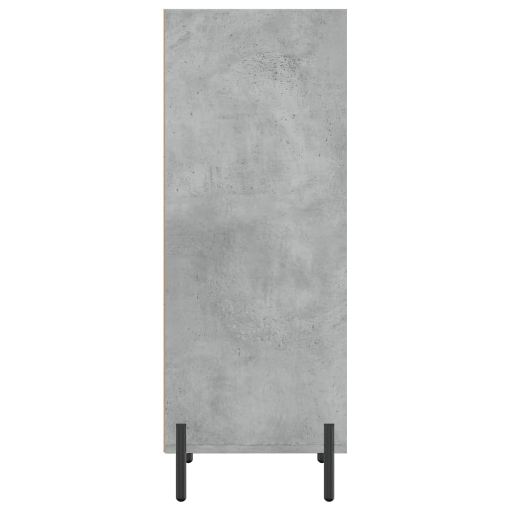 Servanta, gri beton, 34,5x32,5x90 cm, lemn prelucrat — imaginea 5