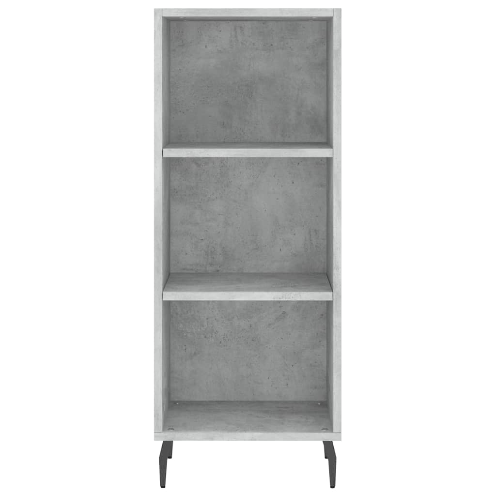 Servanta, gri beton, 34,5x32,5x90 cm, lemn prelucrat — imaginea 4