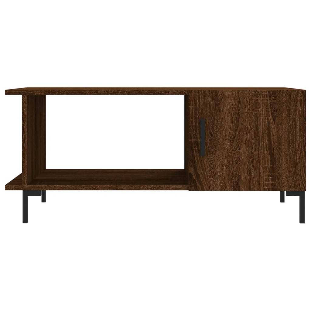 Masuta de cafea, stejar maro, 90x50x40 cm, lemn prelucrat — imaginea 6