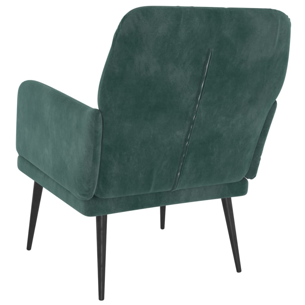Fotoliu, verde inchis, 62x79x79 cm, catifea — imaginea 5
