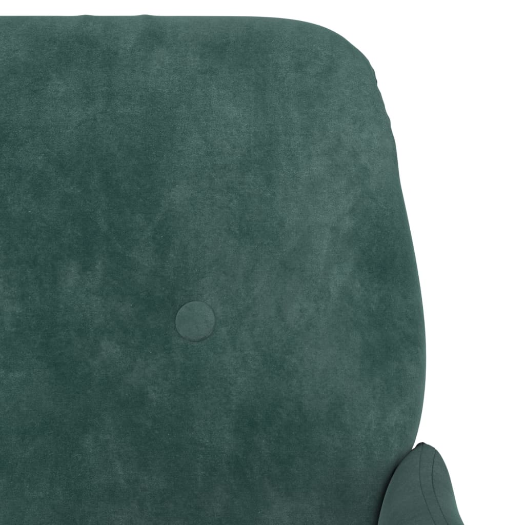 Fotoliu, verde inchis, 62x79x79 cm, catifea — imaginea 6