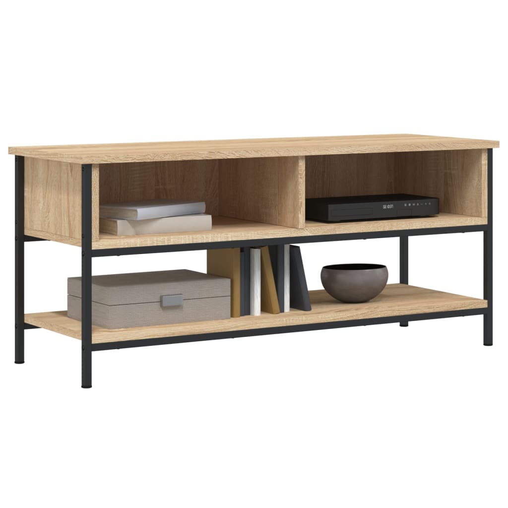 Comoda TV, stejar sonoma, 100x35x45 cm, lemn prelucrat — imaginea 3