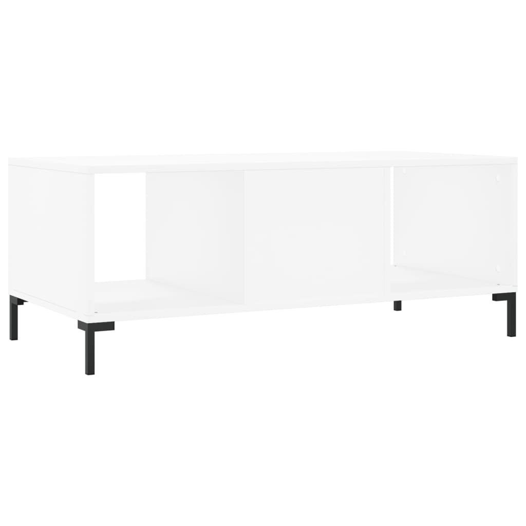 Masuta de cafea, alb, 102x50x40 cm, lemn compozit — imaginea 8