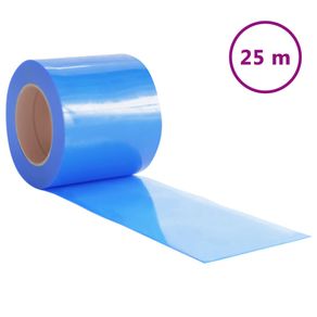 Perdea pentru usa, albastru, 200 mmx1,6 mm 25 m, PVC