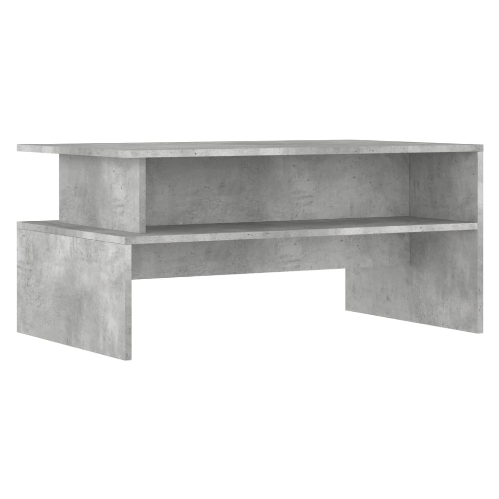 Masuta de cafea, gri beton, 90x55x42,5 cm, lemn prelucrat