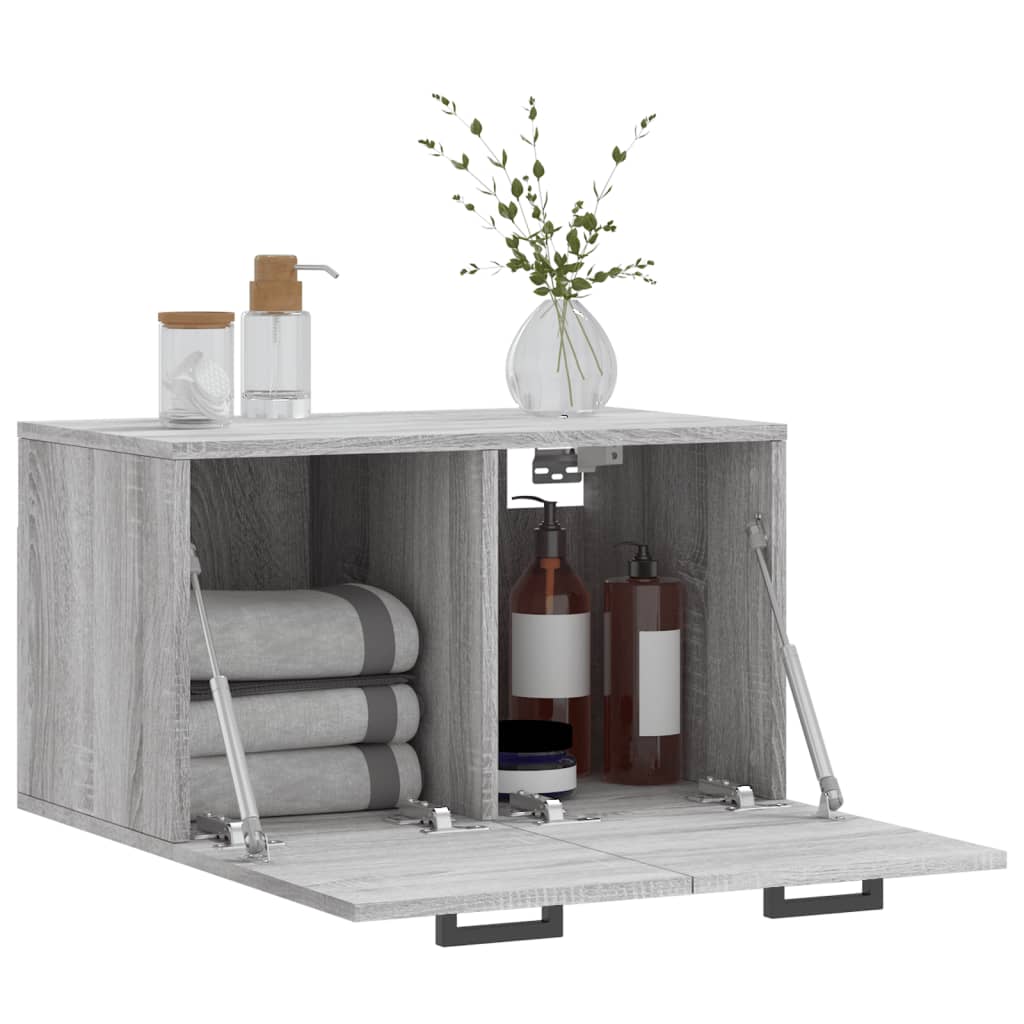 Dulap de perete, gri sonoma, 60x36,5x35 cm, lemn prelucrat — imaginea 4