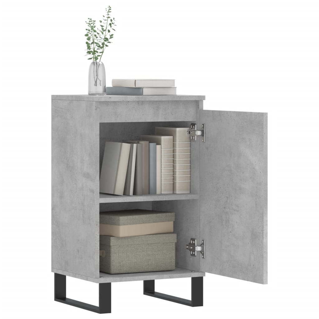 Servanta, gri beton, 40x35x70 cm, lemn prelucrat — imaginea 4