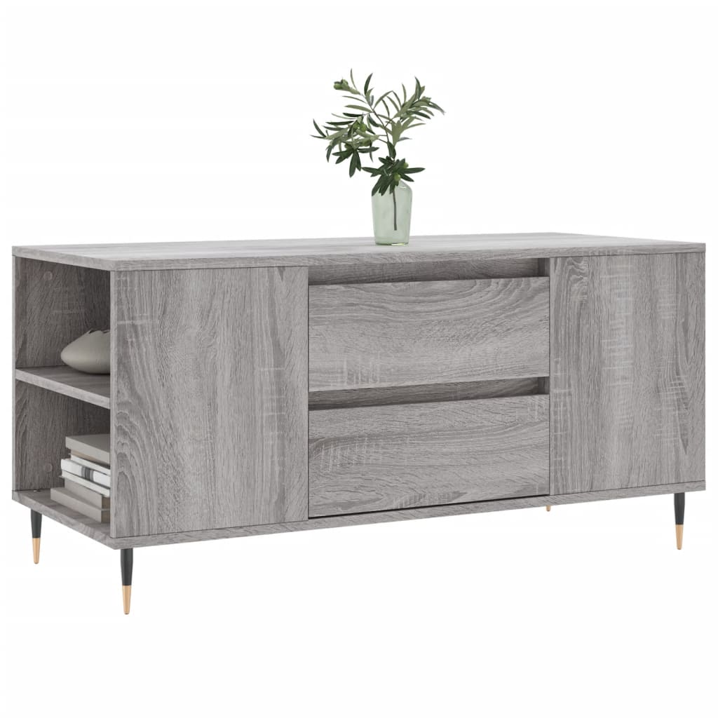 Masuta de cafea, gri sonoma, 102x44,5x50 cm, lemn prelucrat — imaginea 3