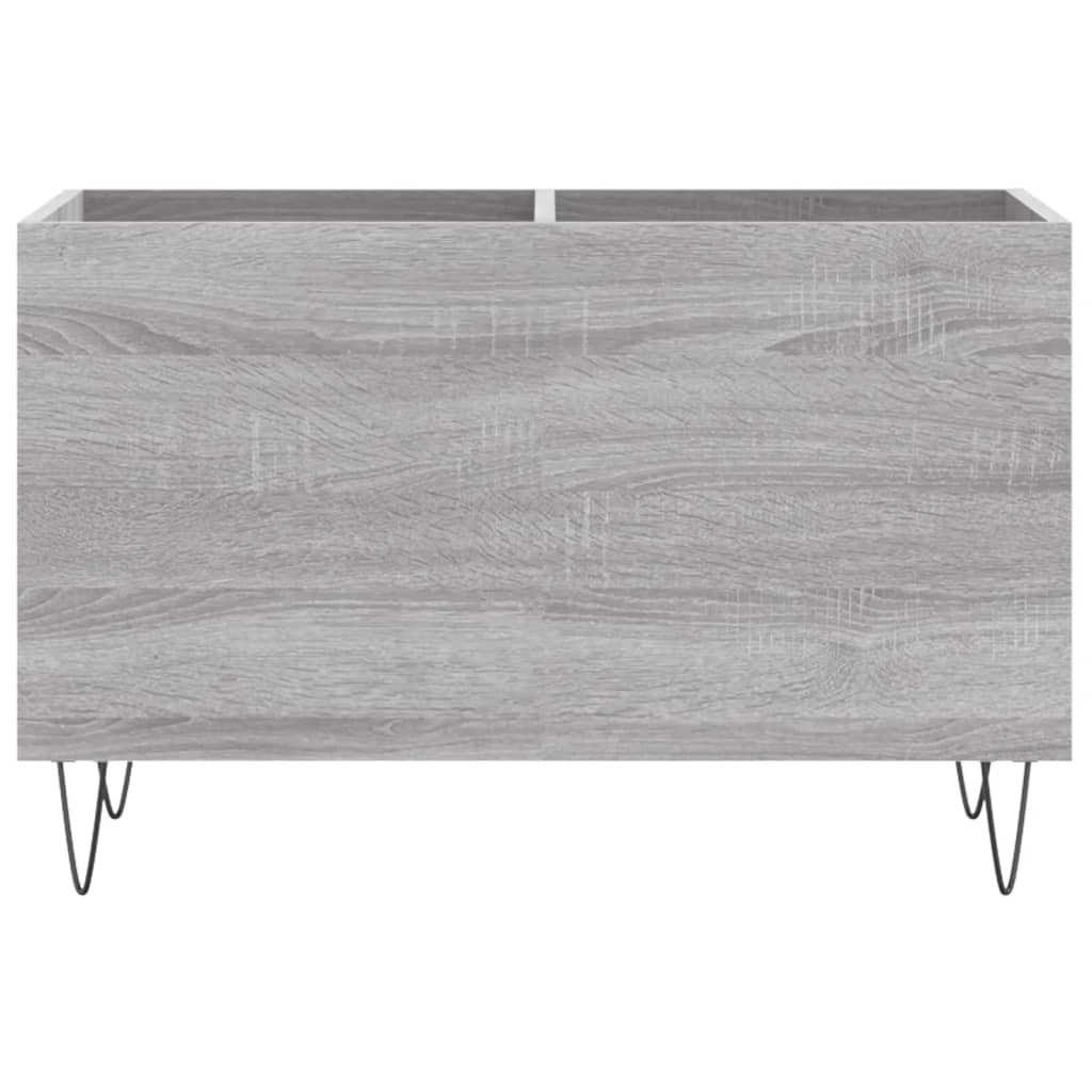 Dulap pentru discuri gri sonoma 74,5x38x48 cm lemn prelucrat — imaginea 4