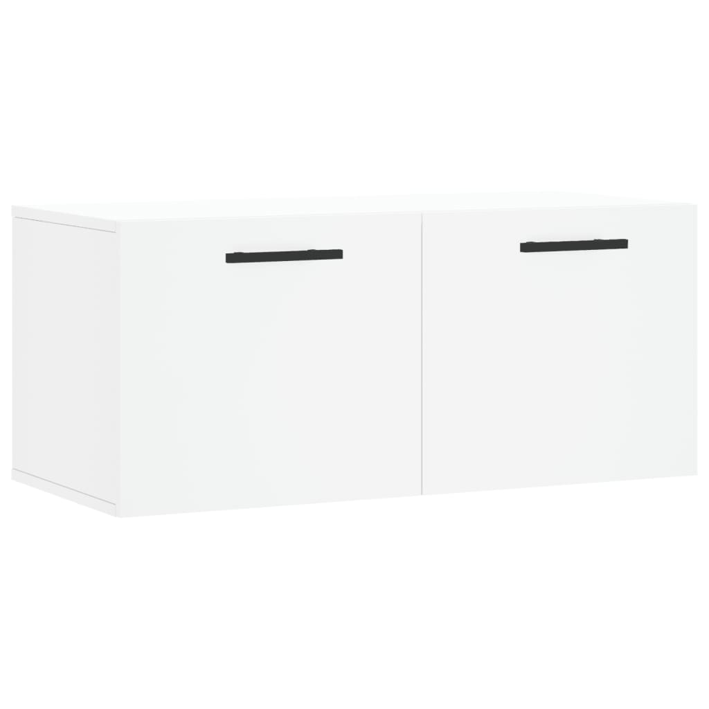 Dulap de perete, alb, 80x36,5x35 cm, lemn compozit