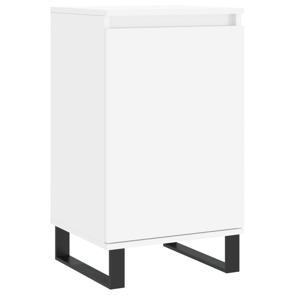 Servante, 2 buc., alb, 40x35x70 cm, lemn prelucrat — imaginea 5