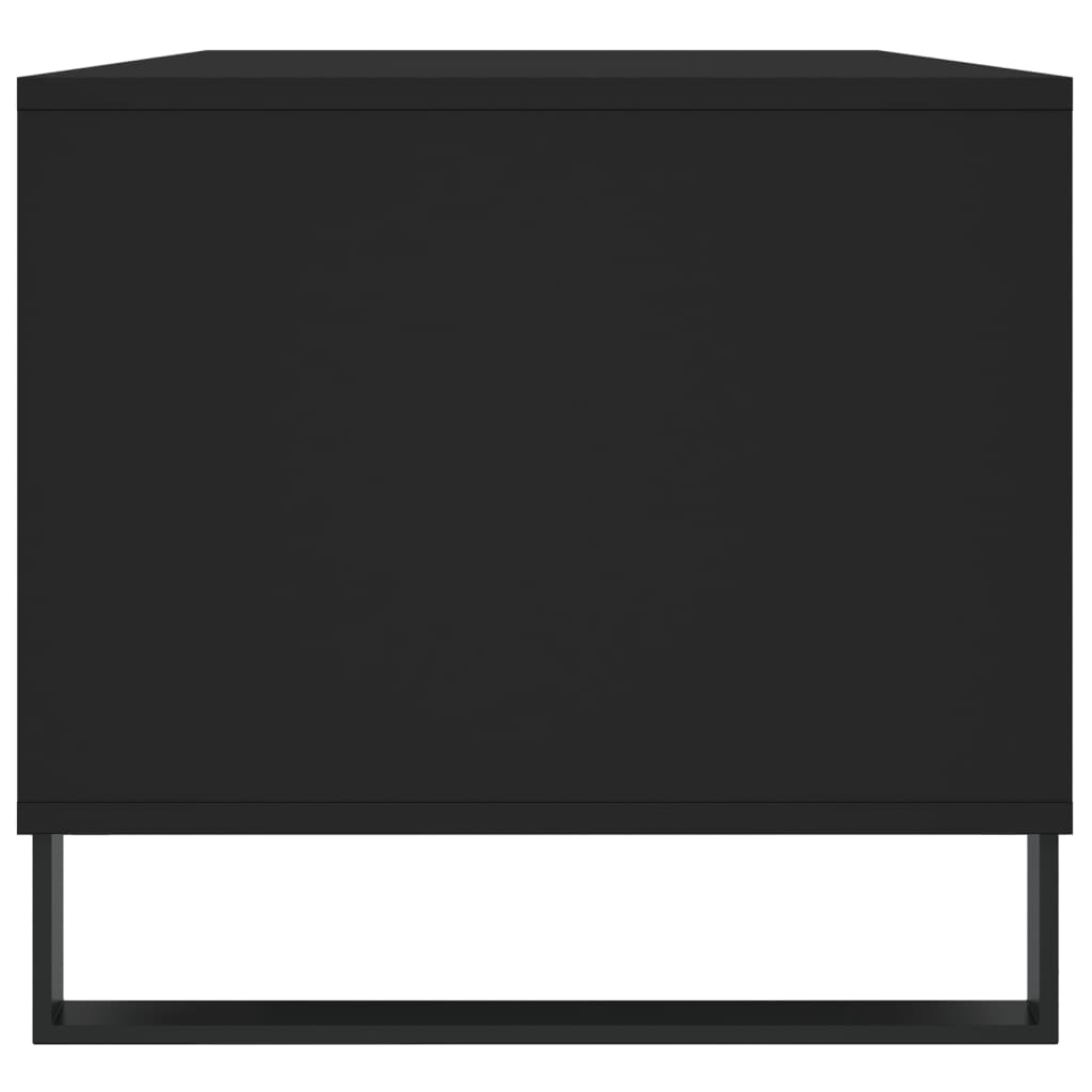 Masuta de cafea, negru, 90x49x45 cm, lemn compozit — imaginea 7
