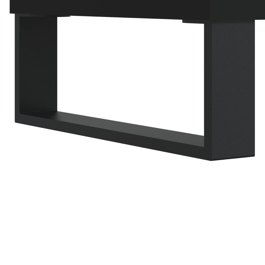 Masuta de cafea, negru, 90x49x45 cm, lemn compozit — imaginea 9