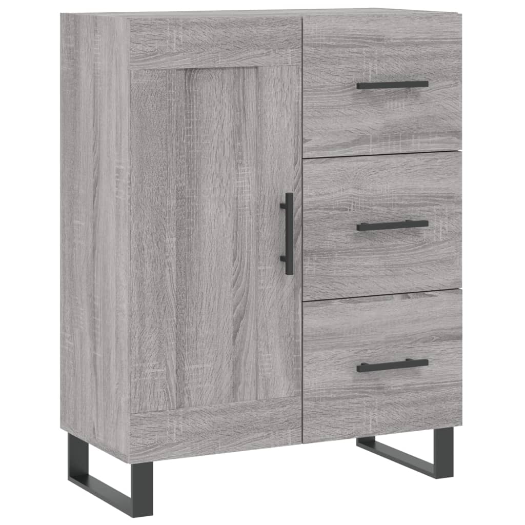 Servanta, gri sonoma, 69,5x34x90 cm, lemn compozit