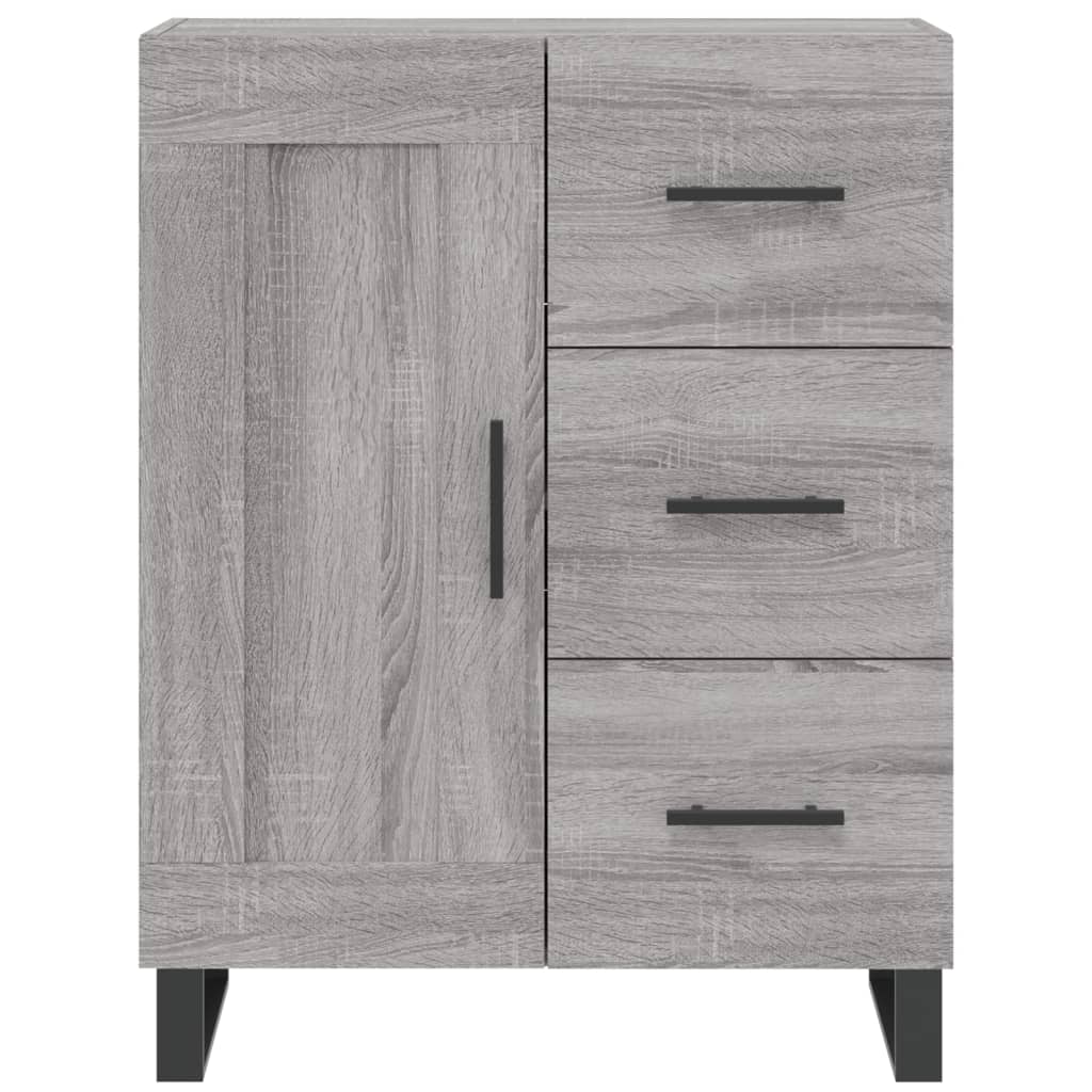Servanta, gri sonoma, 69,5x34x90 cm, lemn compozit — imaginea 5