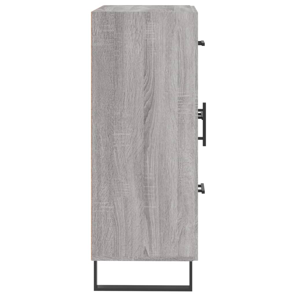 Servanta, gri sonoma, 69,5x34x90 cm, lemn compozit — imaginea 7