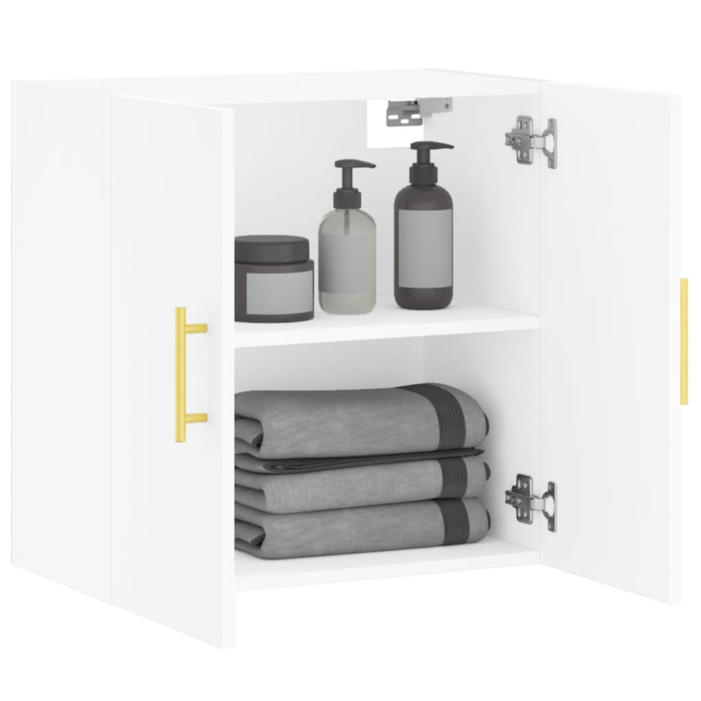 Dulap de perete, alb, 60x31x60 cm, lemn compozit — imaginea 4