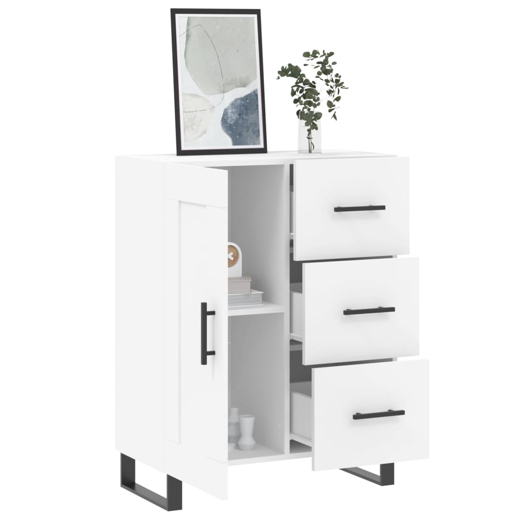 Servanta, alb, 69,5x34x90 cm, lemn compozit — imaginea 4