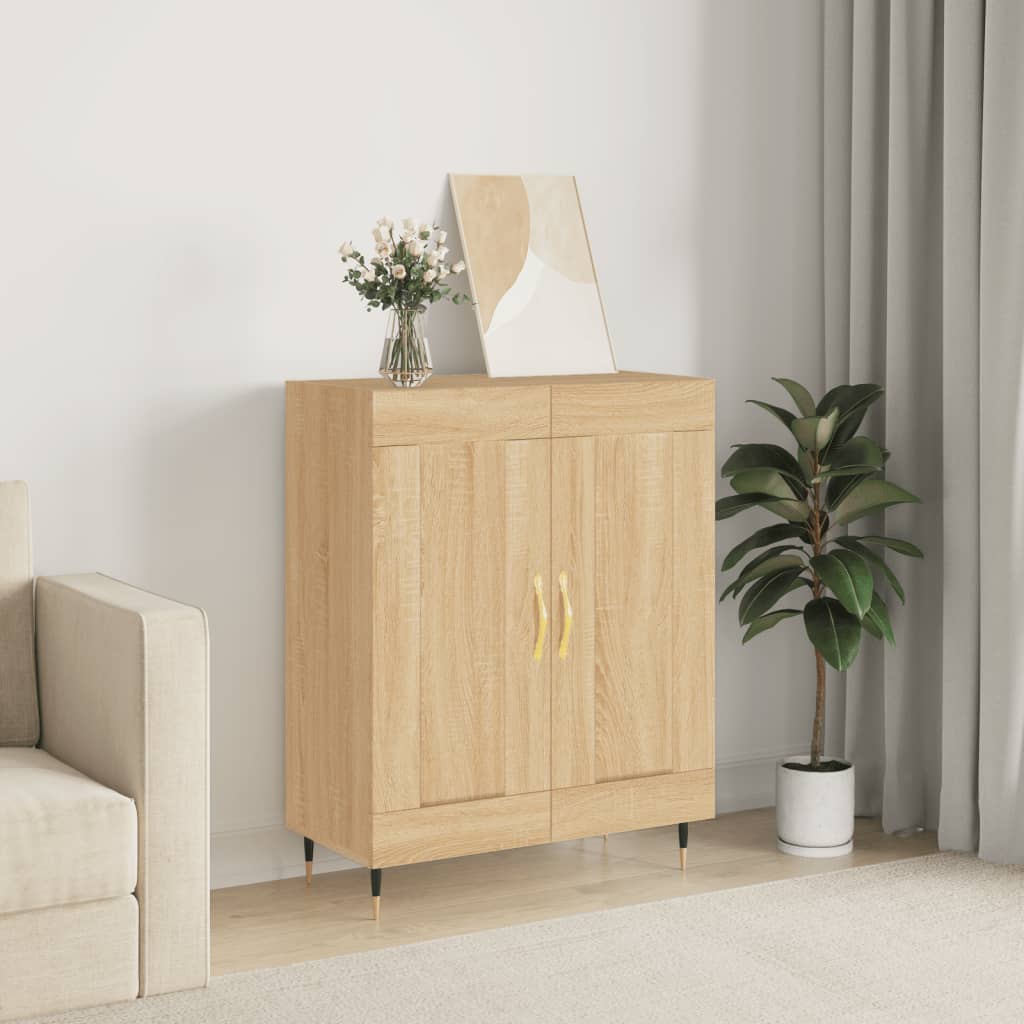 Servanta, stejar sonoma, 69,5x34x90 cm, lemn compozit — imaginea 2