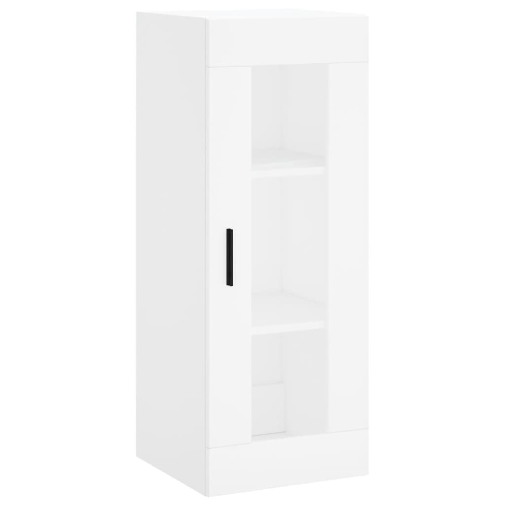 Dulap montat pe perete, alb, 34,5x34x90 cm