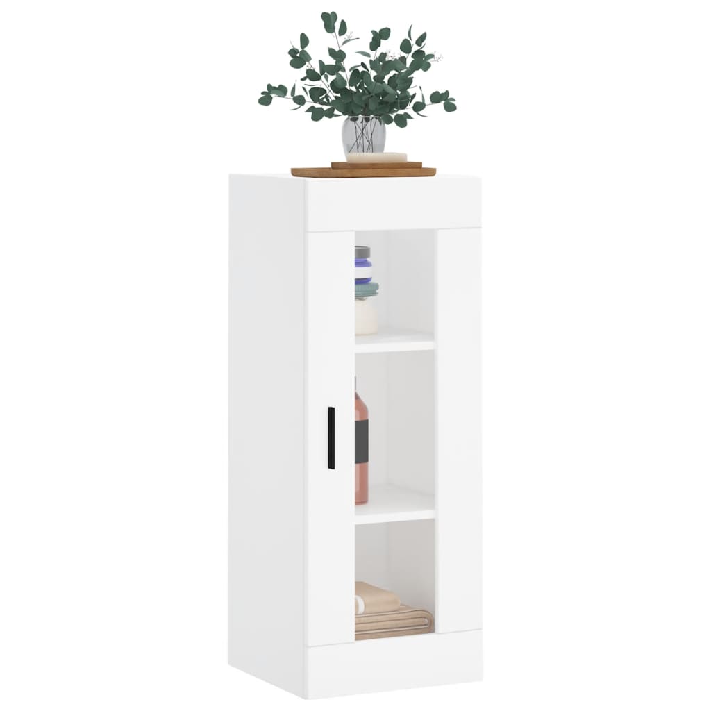 Dulap montat pe perete, alb, 34,5x34x90 cm — imaginea 4