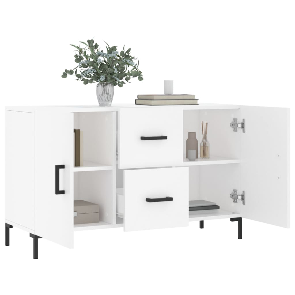 Servanta, alb, 100x36x60 cm, lemn compozit — imaginea 4