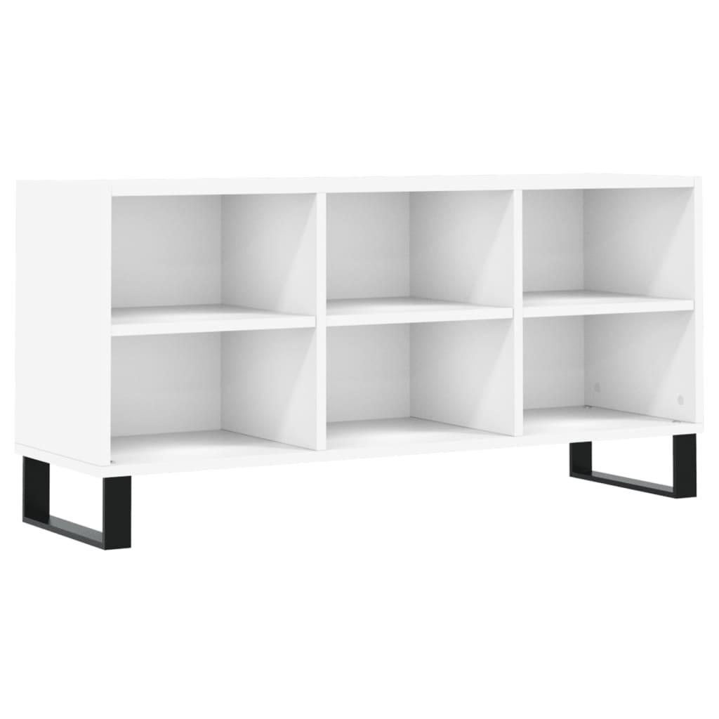 Comoda TV, alb, 103,5x30x50 cm, lemn compozit