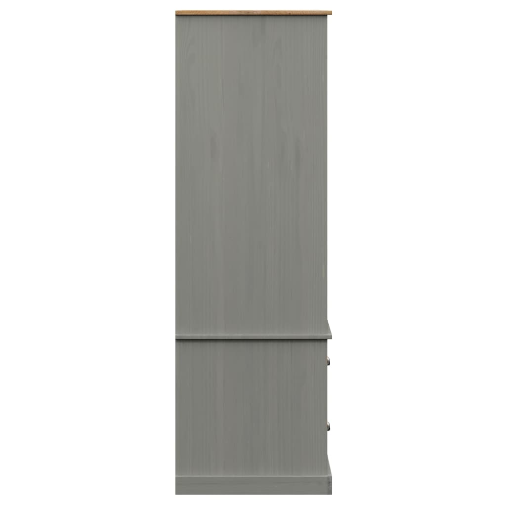 Sifonier VIGO, gri, 90x55x176 cm, lemn masiv de pin — imaginea 6