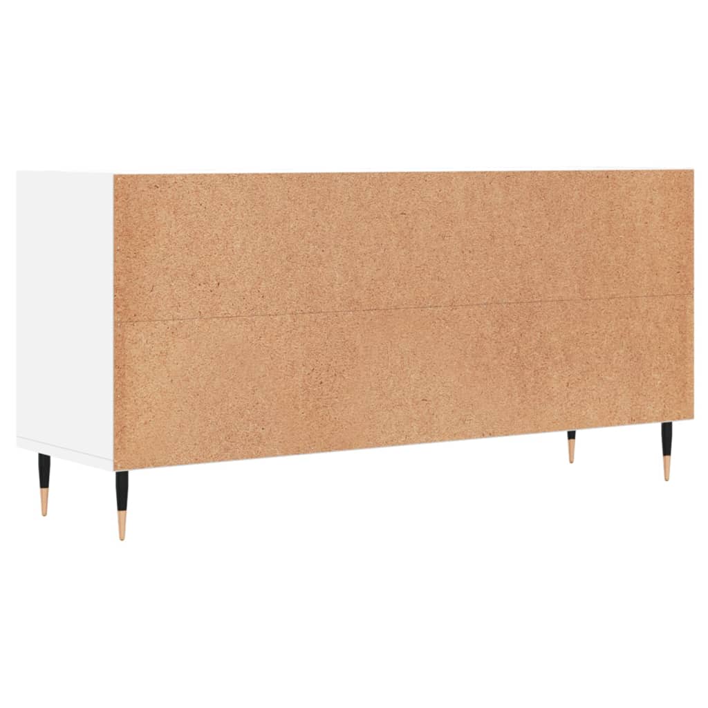 Comoda TV, alb, 103,5x30x50 cm, lemn compozit — imaginea 6