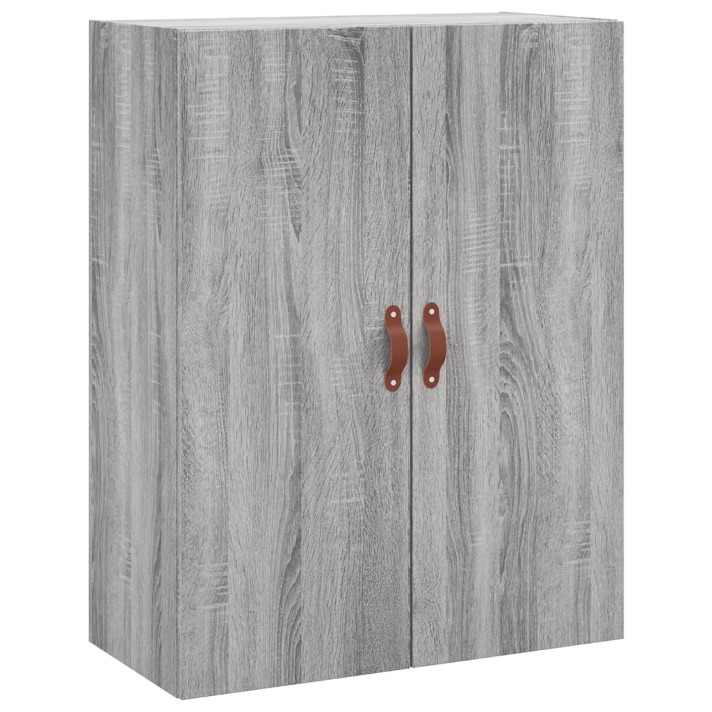 Dulap montat pe perete, gri sonoma, 69,5x34x90 cm
